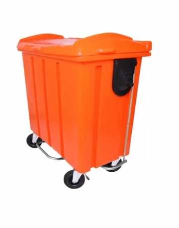 Container de Lixo 500 Litros com Pedal Frontal - Rotomoldado